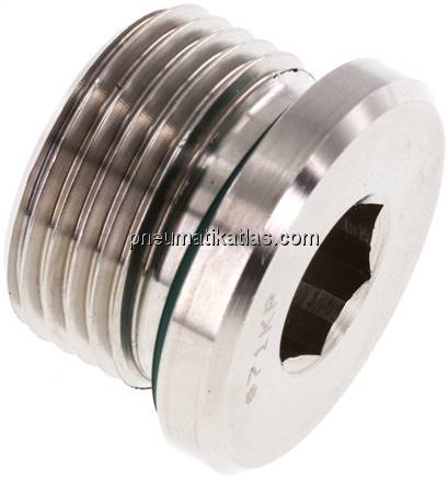 HD-Verschlussstopfen Innenskt. M 27x2, 1.4571