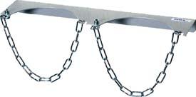 Stahlflaschen-Wandhalter 2x D230mm