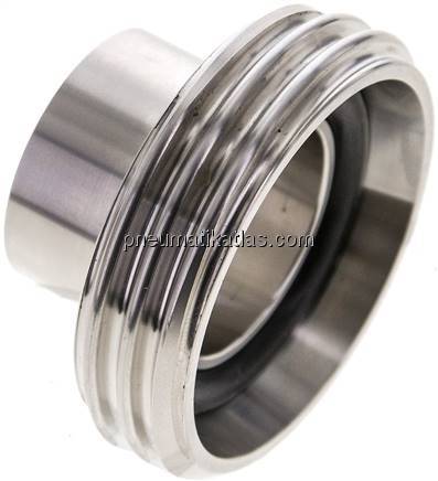 Gewindestutzen (Milchgewinde) Rd 52 x 1/6"-29,0mm, 1.4404