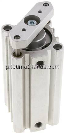 Kurzhubzylinder, verdrehgesichert, 40,Hub 80mm