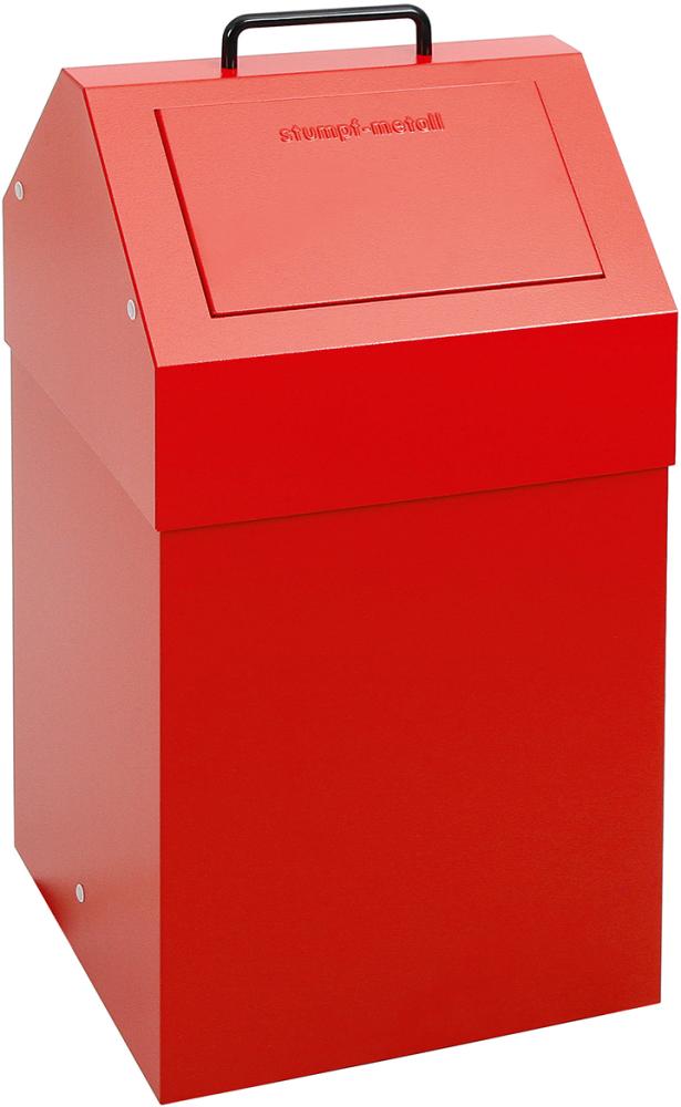 Wertstoffsammler 45 l rot stationär stumpf