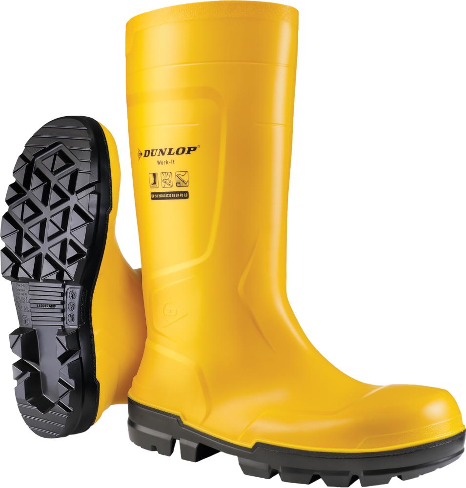 Stiefel WORK-IT YELLOW PVC SR LO LG S5 Gr.47 DUNLOP