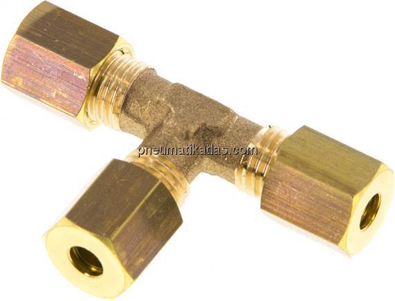 T-Klemmringverschraubung 4 (M8x1)mm, Messing