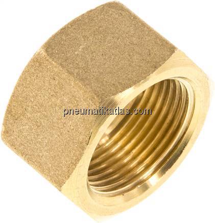 Überwurfmutter f. Klemmringverschraubung 18 (M24x1,5)mm, Messing