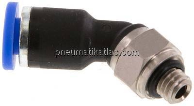 45°-Steckanschluss M 5-4mm, IQS-Standard