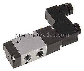 3/2-Wege Magnetventil, G 1/8", Federrückstellung (NC), 24 V DC