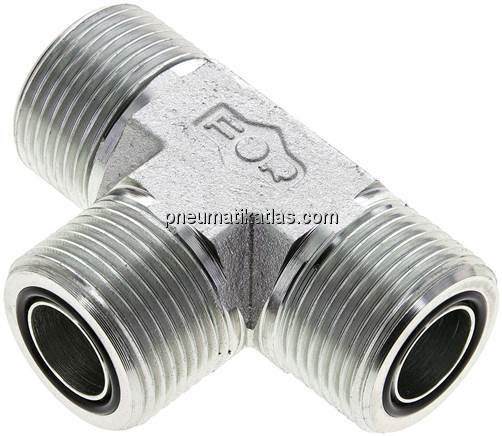 ORFS-T-Verschraubung UN 1-3/16"-12(AG)