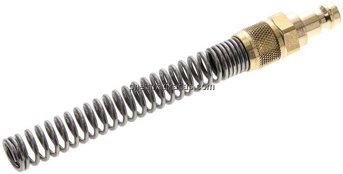 Kupplungsstecker (NW5) 8x6mm Schlauch m. Knickschutz