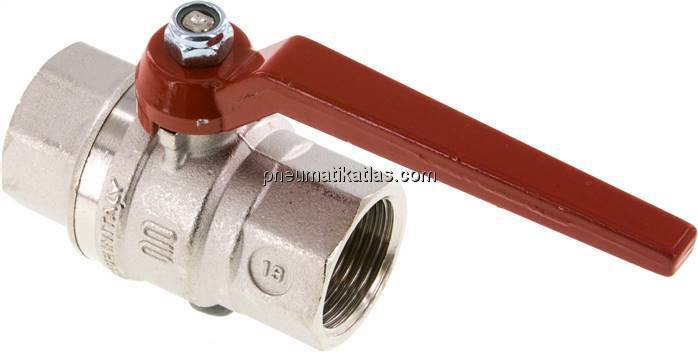 Messing-Kugelhahn, Rp 1", -0,9 bis 80 bar, silikonfrei gefertigt