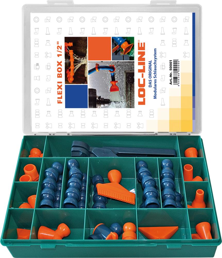 Kühlmittelschlauch-Satz Flexi-Box 30-teilig 1/2" LOC-LINE