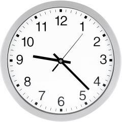 Quarz-Wanduhr D300 eleg. Ziffernblatt we, Zahlen Mobatime