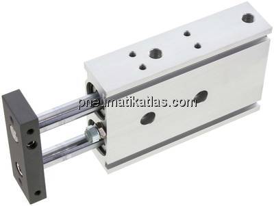 Doppelkolbenzylinder, Kolben 25mm, Hub 50mm