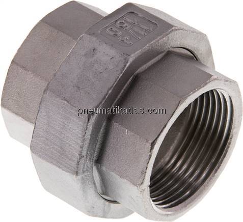 Verschraubung flach dichtend Rp 1-1/4" (IG),1.4408