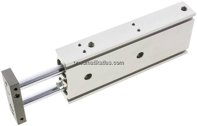 Doppelkolbenzylinder, Kolben 25mm, Hub 125mm