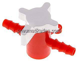 Labor-Schlauchhahn (PE/PP), 6 (1/4") mm