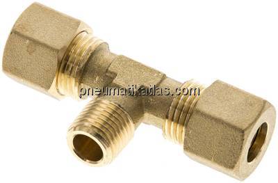 T-Klemmringverschraubung R 1/4"-10 (M16x1,5)mm, Messing