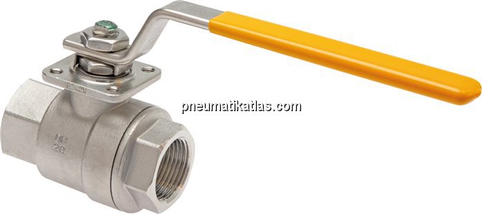 Exemplarische Darstellung: Edelstahl-Kugelhahn 2-t