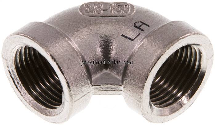 90°-Winkel Rp 3/8"-Rp 3/8", 1.4408