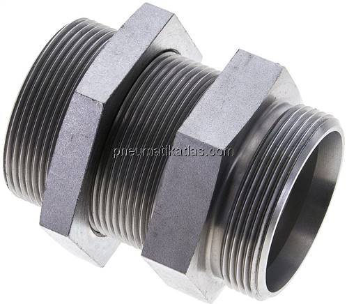 Schott-Schneidringverschraubung 42 L (M52x2), ohne Mutter & Schneidring, Stahl v