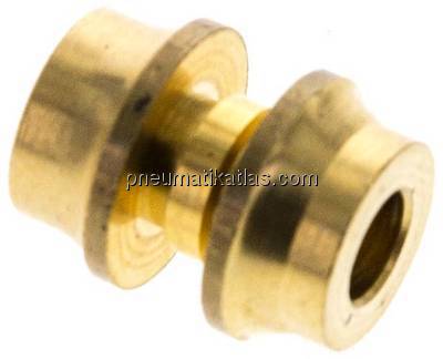 Reduziereinsatz f. Klemmringverschraub. 8mm-4 (M8x1)mm, Messing