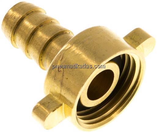 2/3-Schlauchtülle, mit Mutter G 1/2"-10mm, gerade