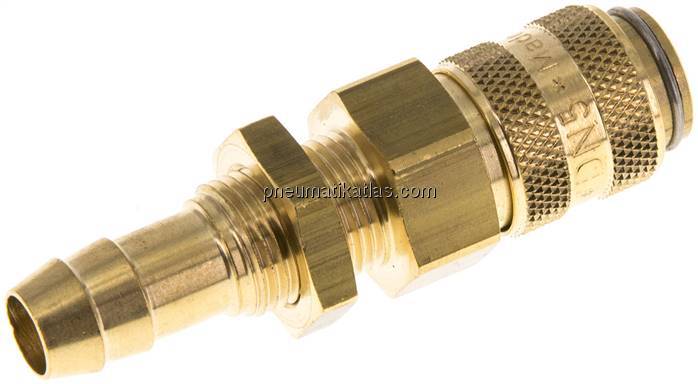 Schott-Kupplungsdose (NW5) 9 (3/8")mm Schlauch, Messing