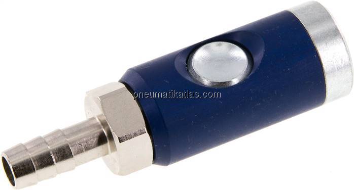 Sicherheits-Druckknopfkupplung (NW7,2), 10mm Schl., Stahl verzinkt