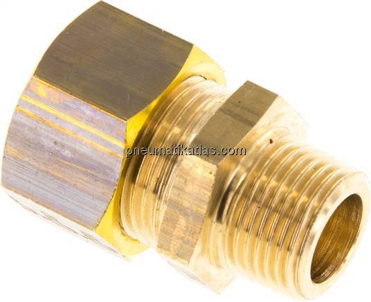 Gerade Klemmringverschraubung R 3/8"-15 (M20x1,5)mm, Messing