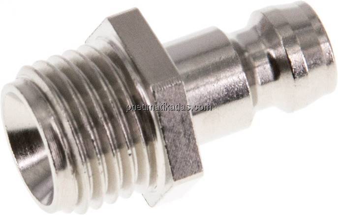 Temperierkupplungsstecker 9mm Zapfen,G 1/4"(AG)