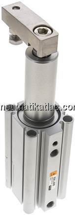 Schwenkspanner / Klemmzylinder Ø 40 mm, Klemmhub 50mm linksschwenkend (schwenkt 