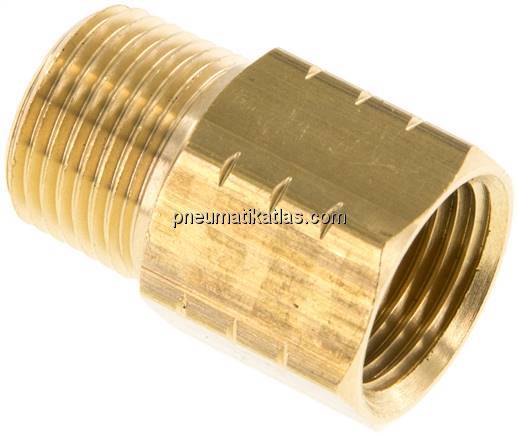 Reduziernippel R 3/8"(AG)-NPT 3/8"(IG), Messing