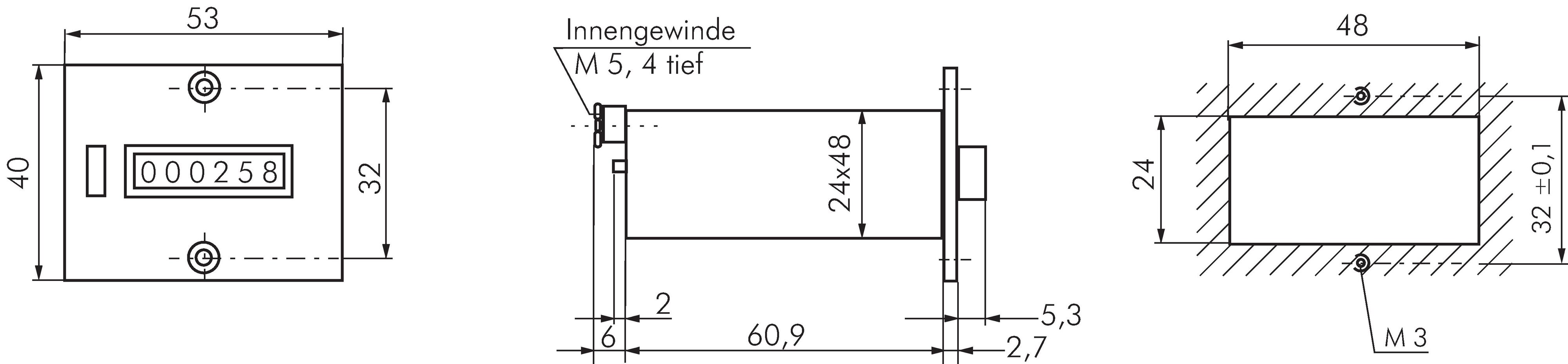 Zeichnung: pneumatischer Additionszähler