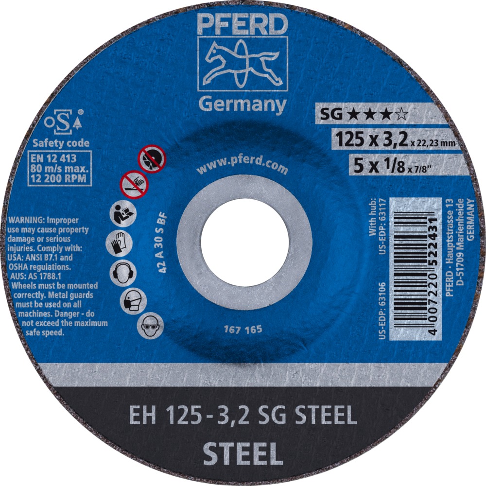 Trennscheiben EH 125-3,2 SG STEEL