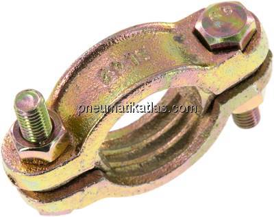 Schlauchklemme Temperguss verzinkt, 39 - 49mm