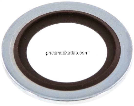 Hydraulik-Dichtring mit FKM-Einlage, für Gewinde M 20