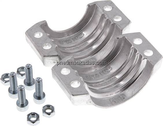 Klemmschalen 69 - 71mm, Aluminium, EN14420-3 (DIN2817)