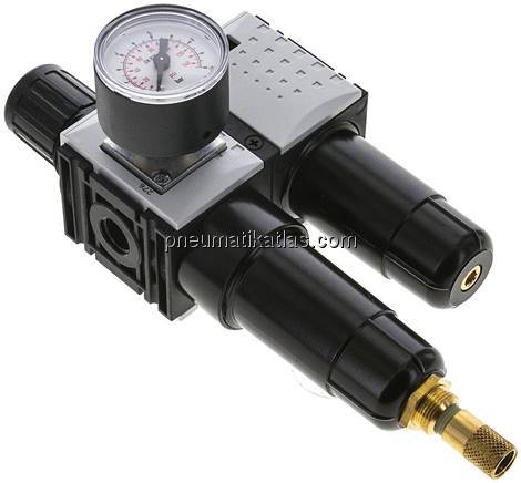 FUTURA Wartungseinheit, 2-tlg., G 1/4", 0,5 - 8 bar, Baur.0