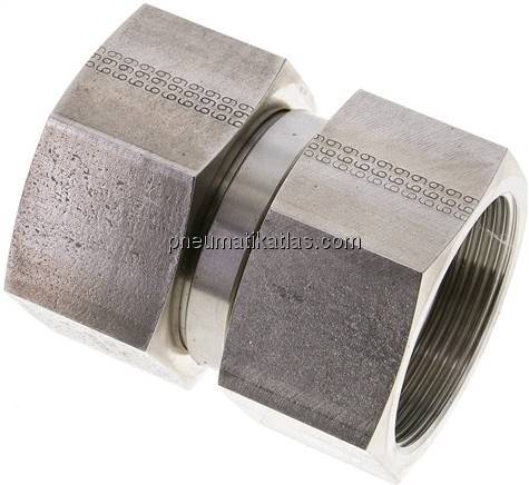 Gerader Verbinder 60°-Konus, G 2"-G 2", 1.4571