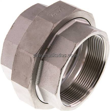 Verschraubung flach dichtend Rp 2-1/2" (IG),1.4408