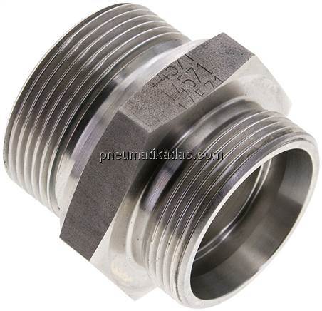 Gerade Schneidringverschr. G 1-1/2"-35 L (M45x2), ohne Mutter & Schneidring, 1.4