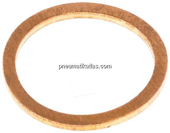 Dichtring aus Kupfer, für G 3/8" (17,2x20,9x1,5 mm)