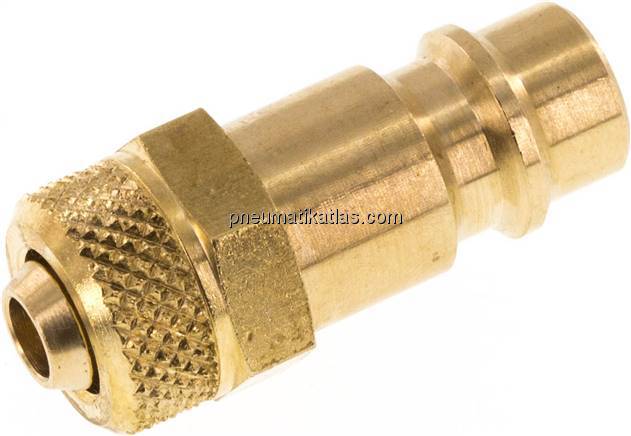 Kupplungsstecker (NW7,2) 8x6mm Schlauch, Messing