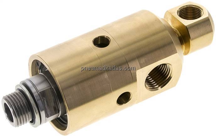 Drehdurchführ. G 1/2"-G 3/8", Welle-Rohr G 1/2"-13mm