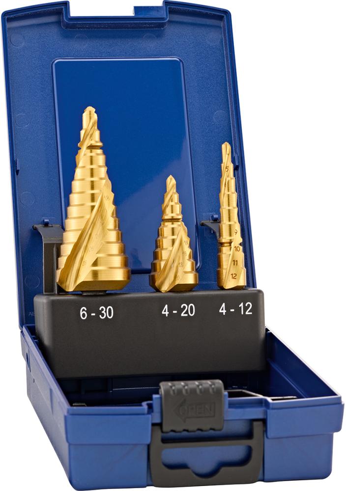 Stufenb.Stz.HSSspirg.TiN 4-30,00mm FORUM