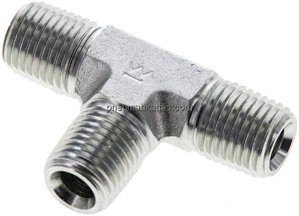 T-Stück NPT 1/4" (AG), Stahl verzinkt