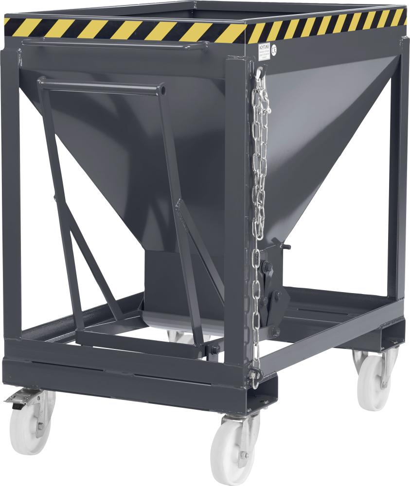 Silowagen Typ RSLF-375 780x1200x1030 mm Volumen 0,37 m³Korn 3mm RAL 7016 anthrazitgrau