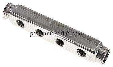 Verteilerleiste 2x G 1", Abgänge doppelseitig 8x G 1/2"