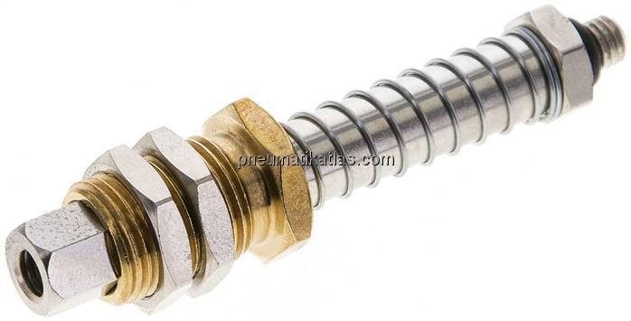 Federstößel M 5 (AG)xM 5 (IG), Hub 20mm , Standard