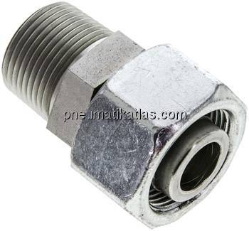 Einstellb. Schneidringverschr. 25 S-NPT 1", Stahl verzinkt