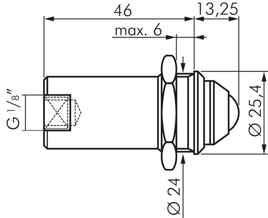 Zeichnung: Druckanzeige